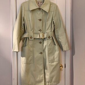 Vintage Light Lime GreenLondon Fog Trench